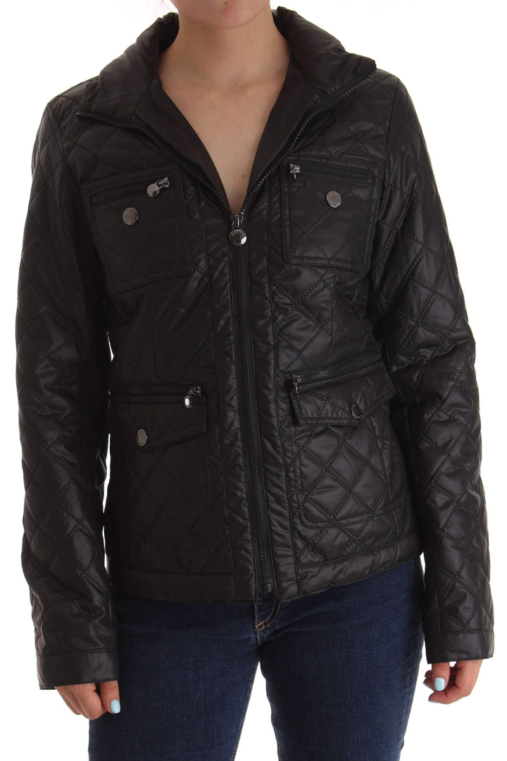 Chamarra Laundry by Shelli Segal negro, vista frontal – ClosetRehab