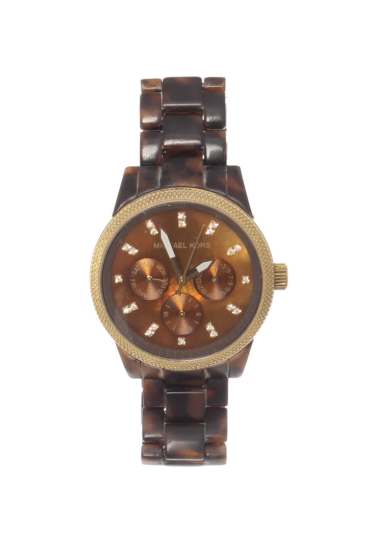 Reloj Michael Kors café, vista frontal – ClosetRehab