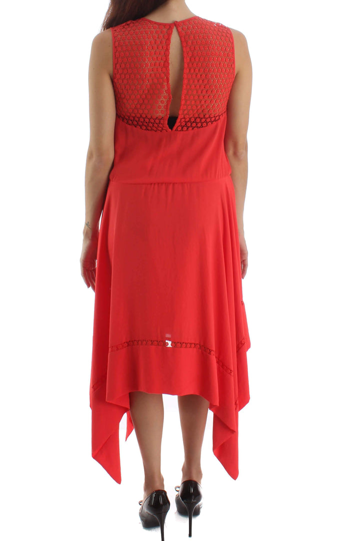 Vestido BCBG Maxazria naranja, vista posterior – ClosetRehab
