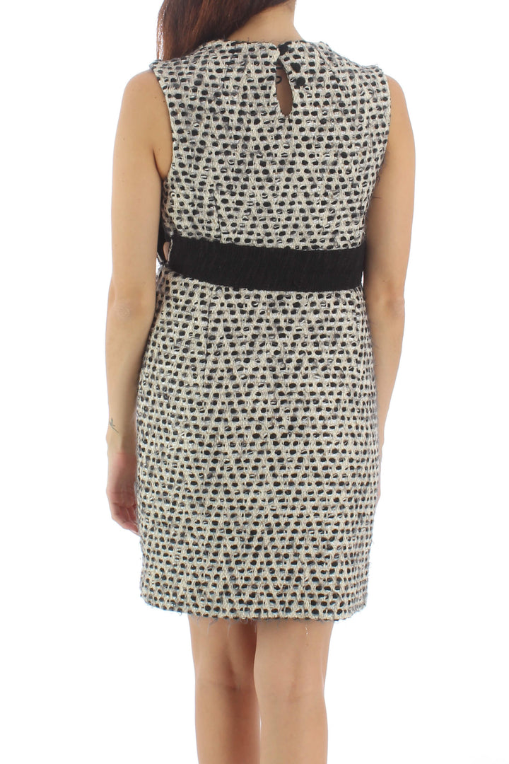 Vestido Milly beige y estampado, detalle – ClosetRehab