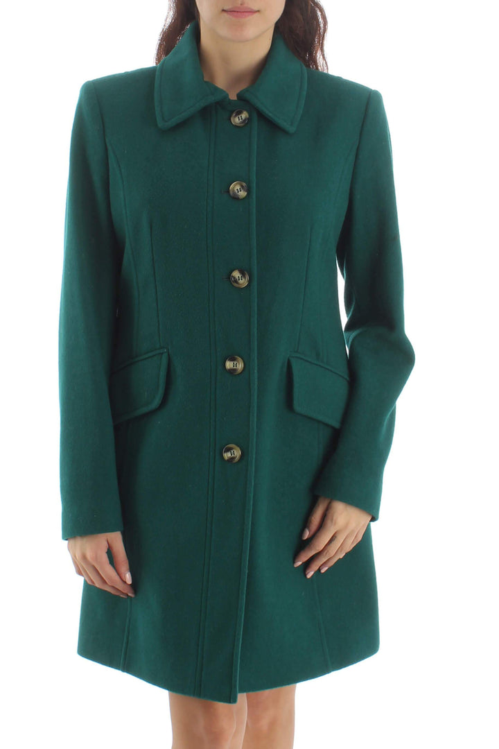 Abrigo Stile Benetton verde, vista frontal – ClosetRehab