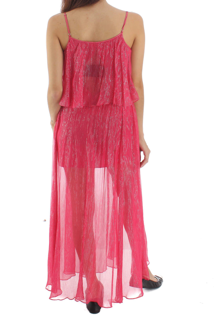 Vestido Halston Heritage rosa, vista posterior – ClosetRehab