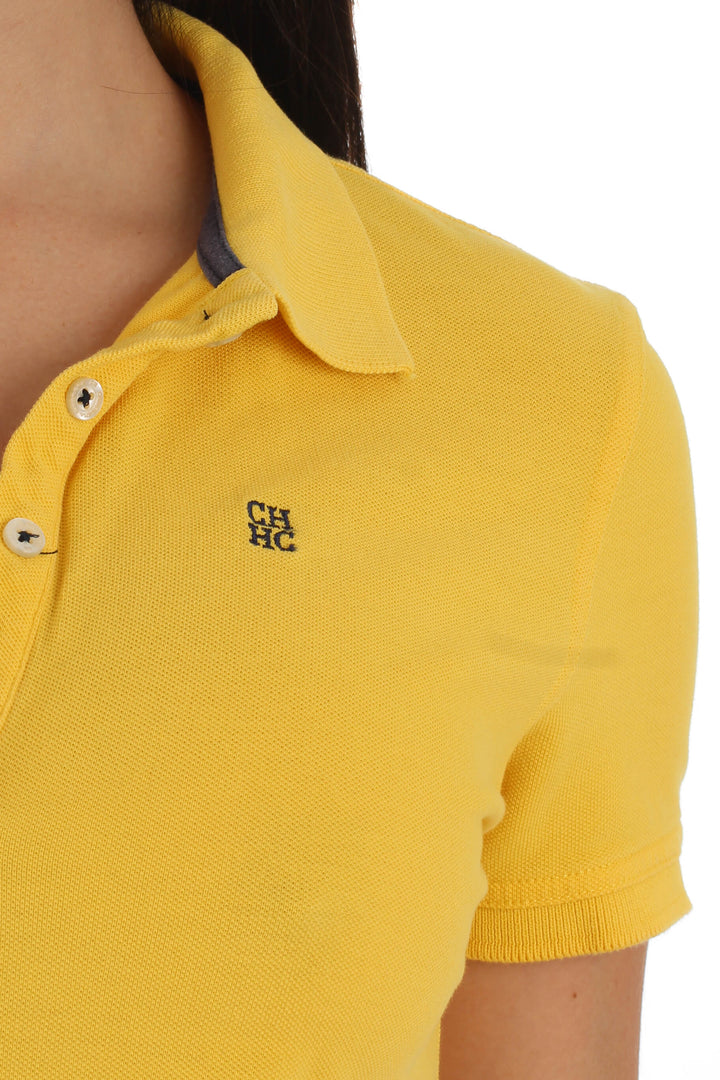 Blusa Carolina Herrera amarillo, vista lateral – ClosetRehab