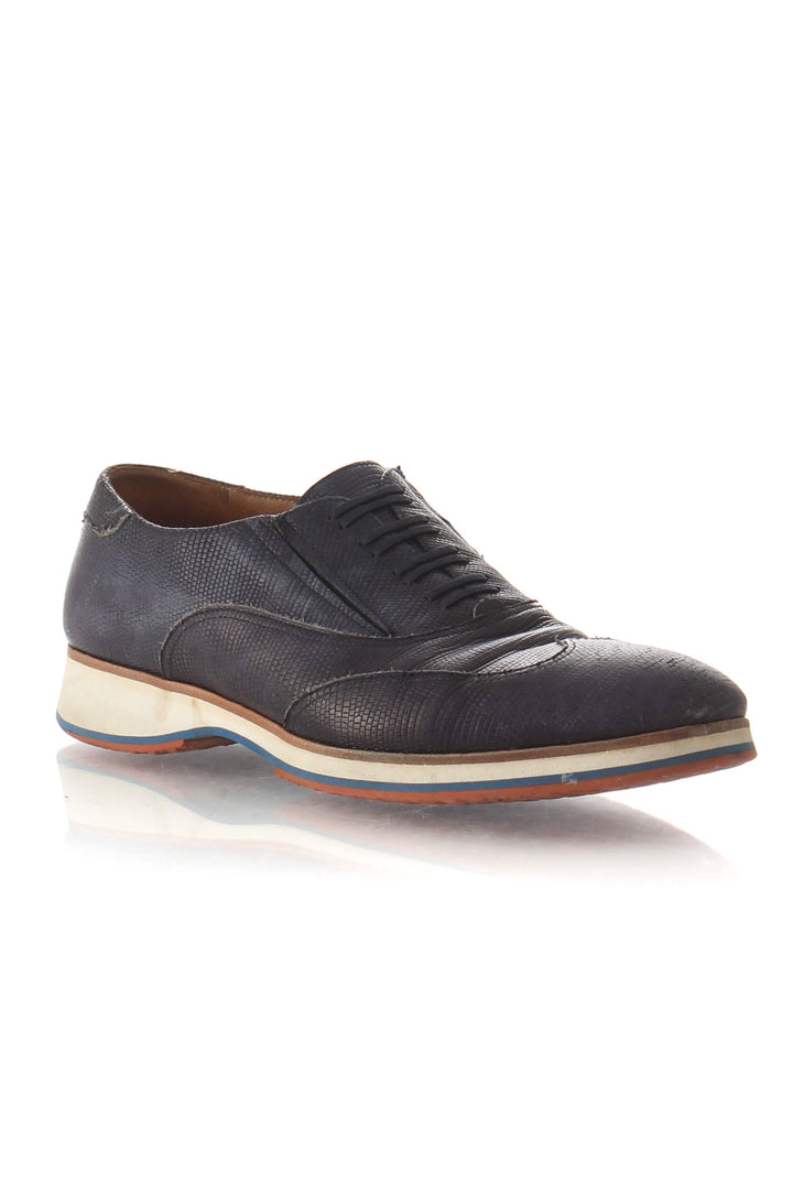 Zapato Prada azul, vista posterior – ClosetRehab