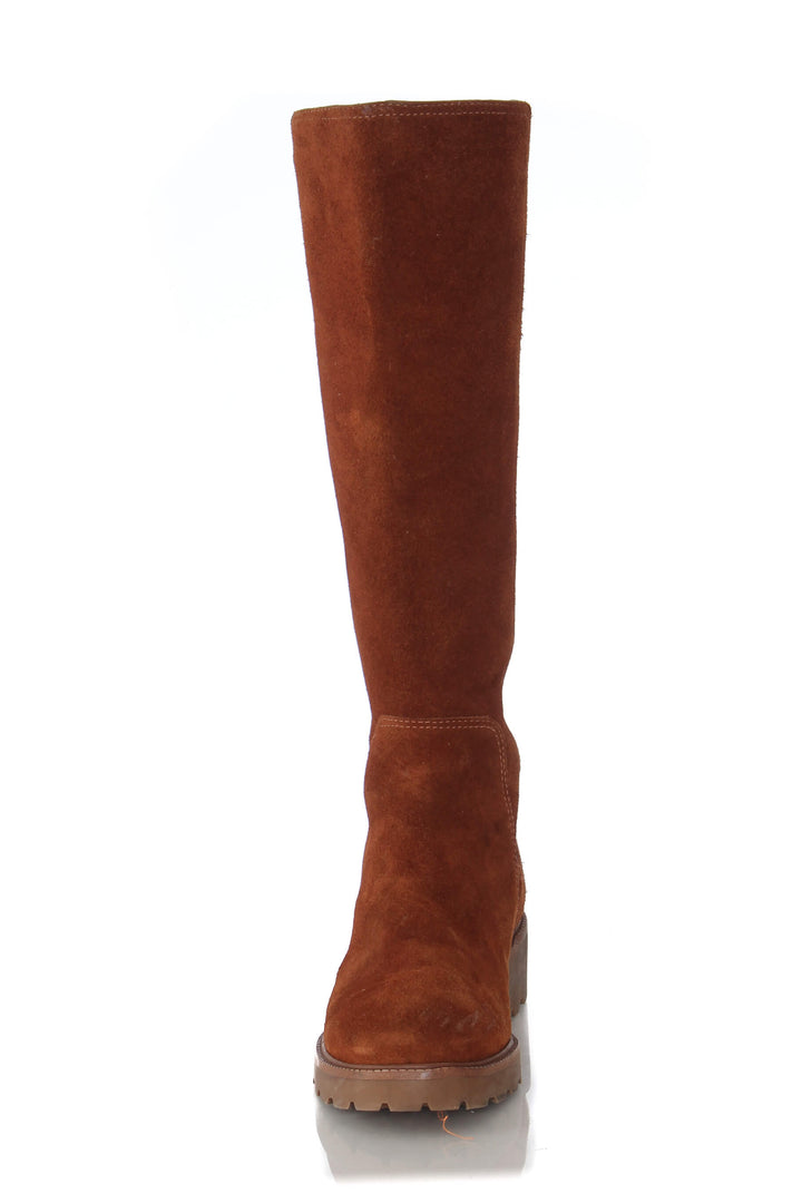 Zapato Tory Burch café, vista lateral – ClosetRehab