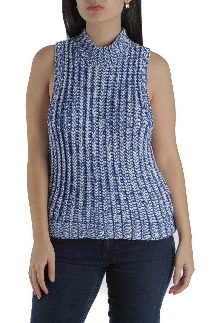 Blusa Alice + Olivia azul, vista frontal – ClosetRehab