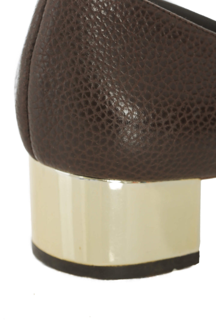Zapato Carolina Herrera café, detalle 9 – ClosetRehab