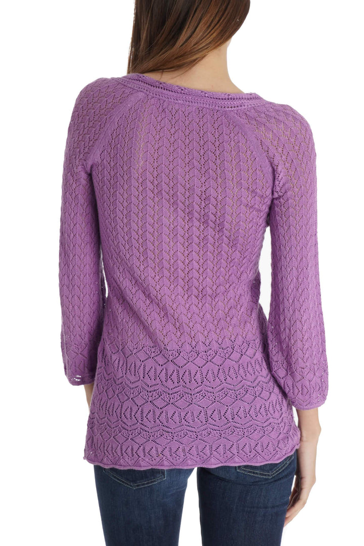 Blusa DKNY morado, vista posterior – ClosetRehab