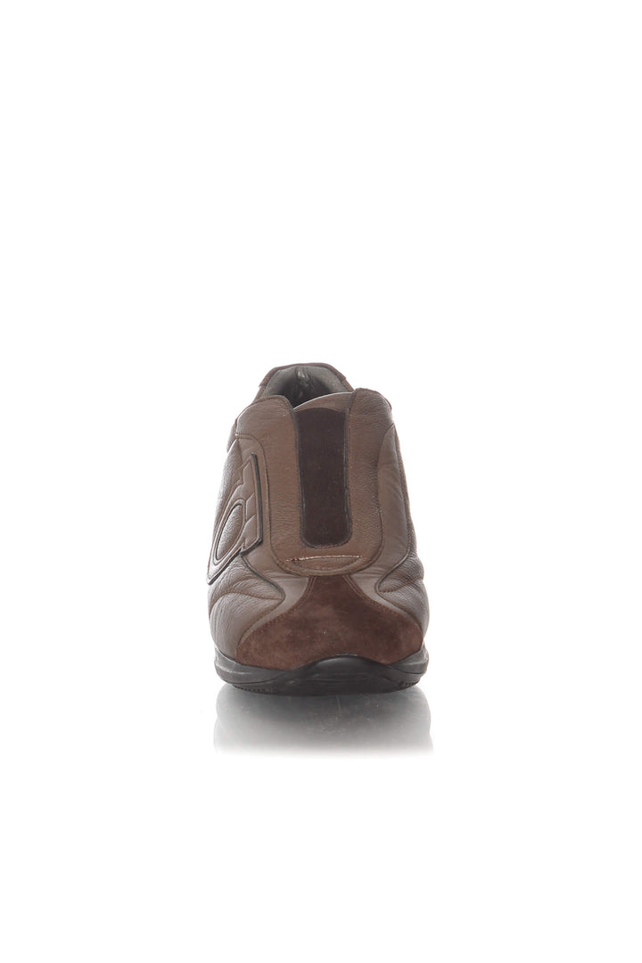Zapato Salvatore Ferragamo café, vista lateral – ClosetRehab