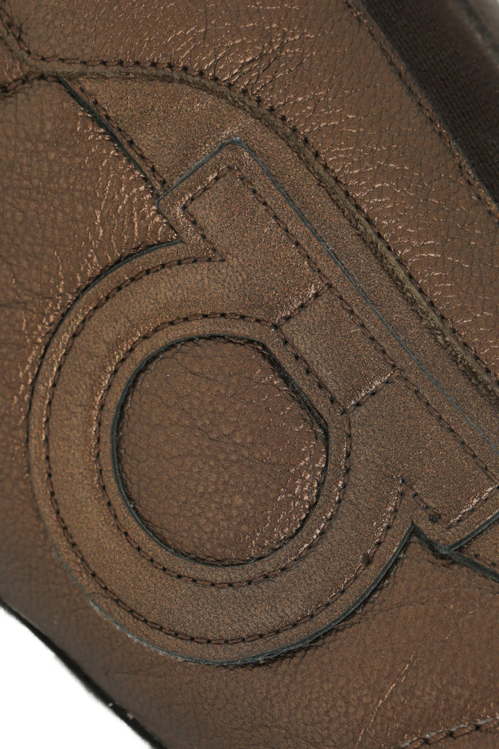 Zapato Salvatore Ferragamo café, detalle 10 – ClosetRehab