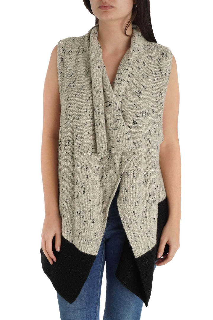 Chaleco Kensie beige, vista frontal – ClosetRehab