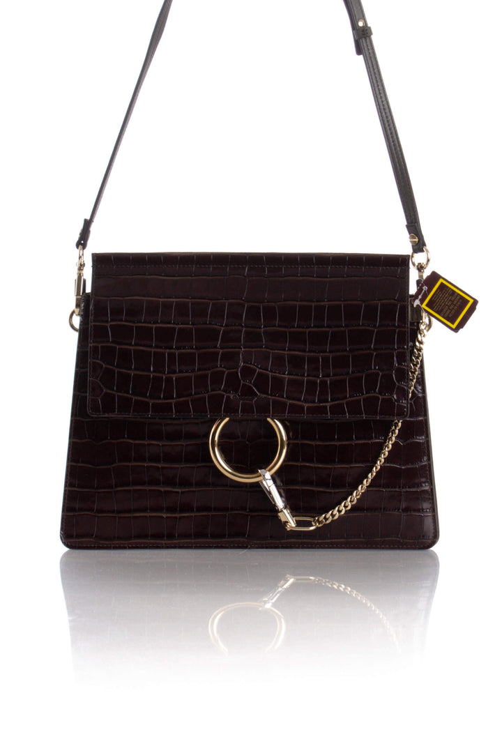 Bolsa Chloe NWT café, vista lateral – ClosetRehab