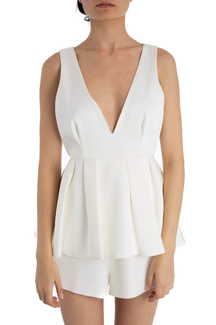 Jumper C/MEO Collective blanco, vista frontal – ClosetRehab