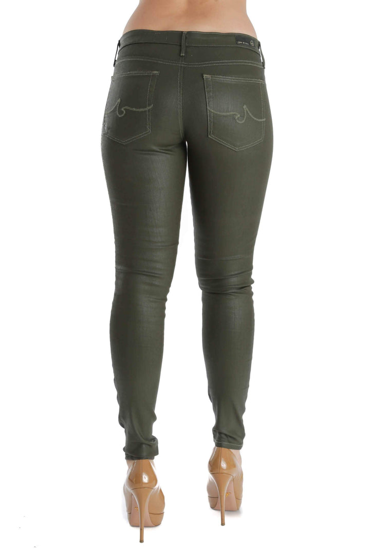 Jeans Adriano Goldschmied verde, vista posterior – ClosetRehab