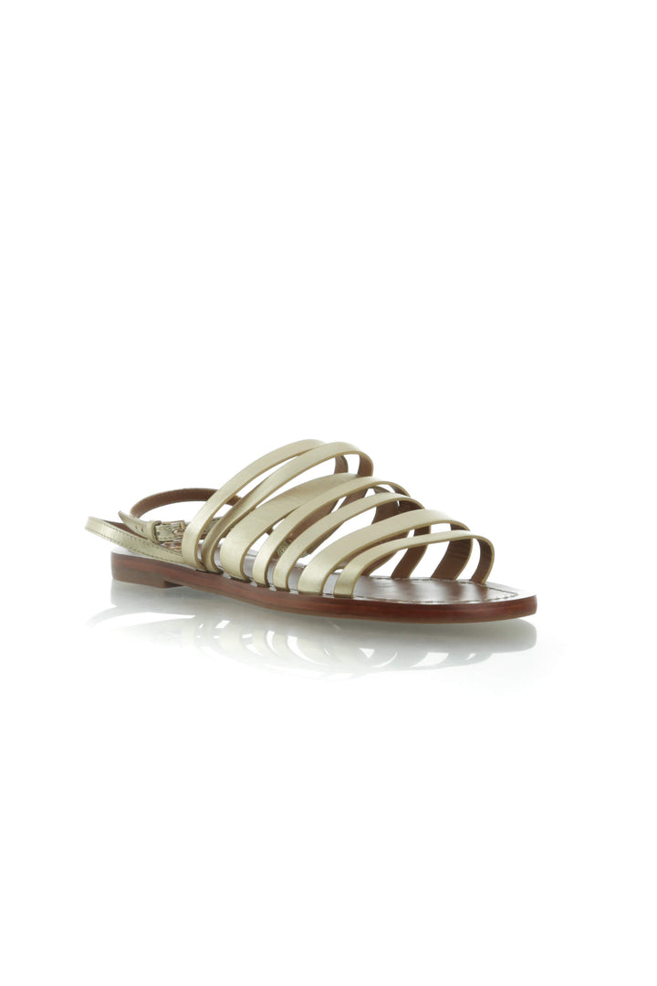 Zapato Tory Burch dorado, vista posterior – ClosetRehab