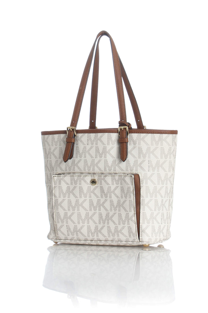 Bolsa Michael Kors beige, vista posterior – ClosetRehab
