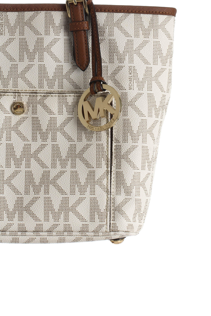 Bolsa Michael Kors beige, detalle 11 – ClosetRehab