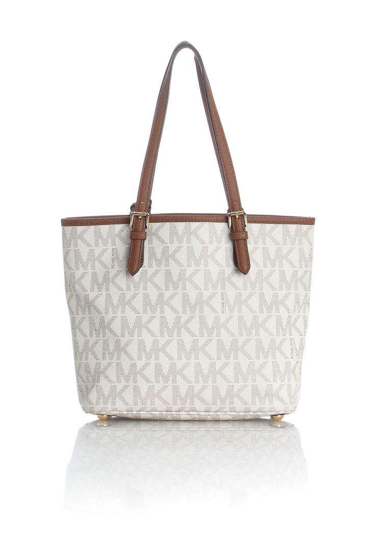 Bolsa Michael Kors beige, detalle – ClosetRehab