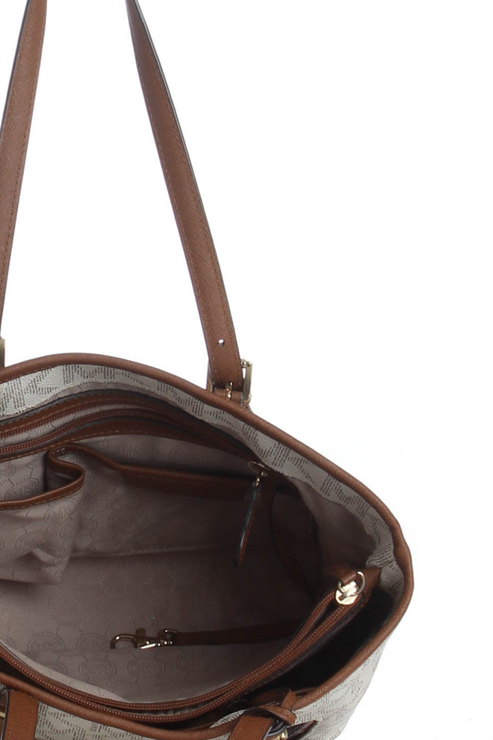 Bolsa Michael Kors beige, detalle 7 – ClosetRehab