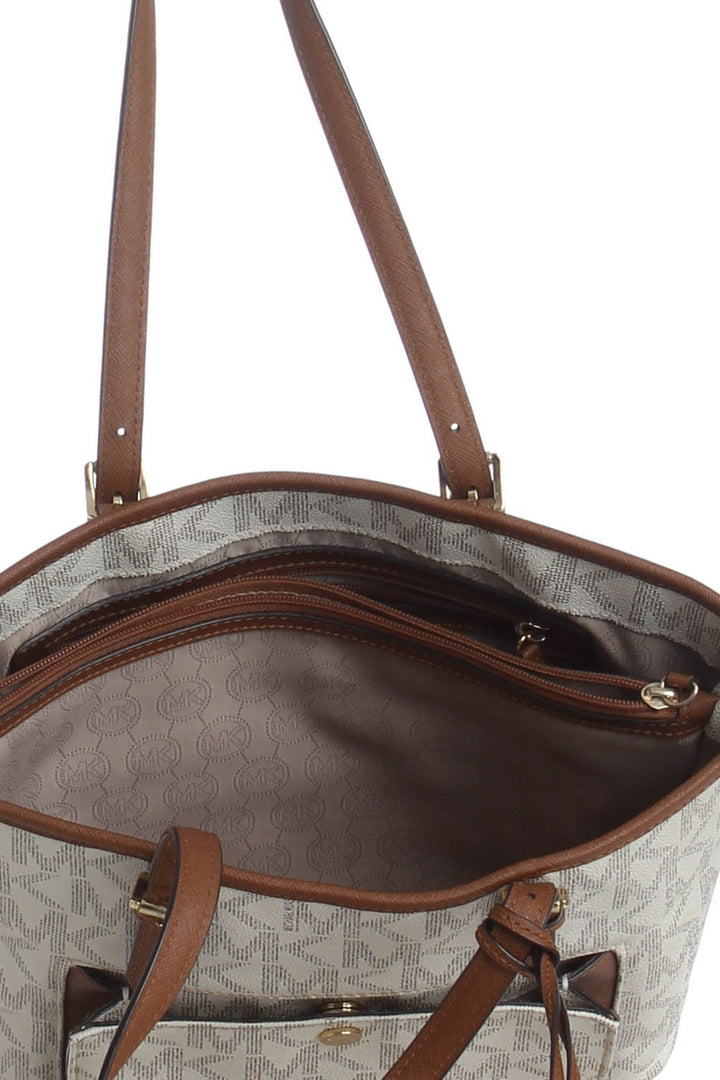 Bolsa Michael Kors beige, detalle 8 – ClosetRehab
