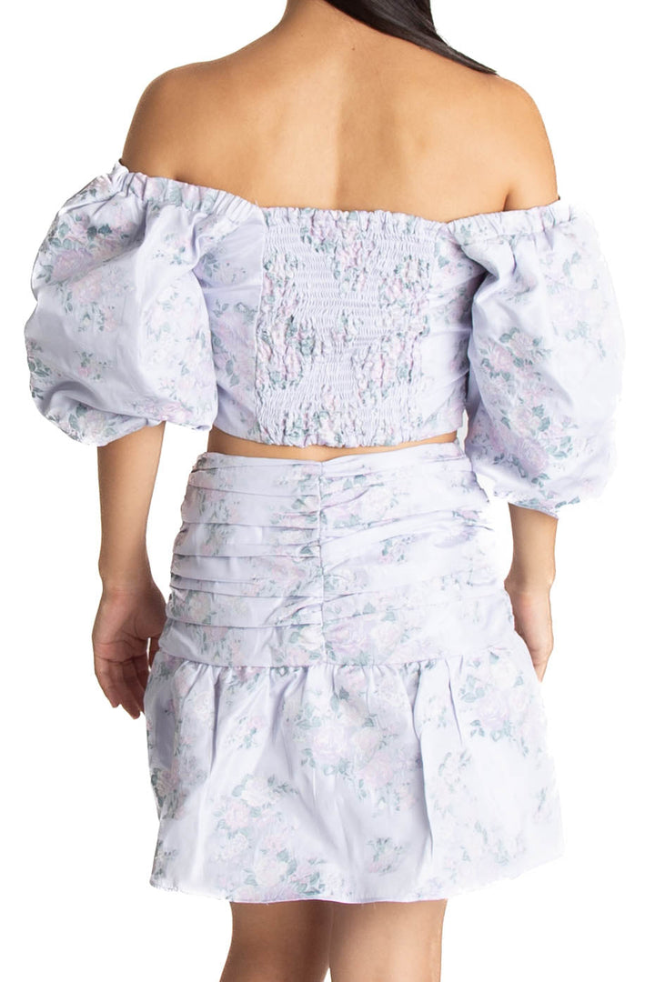 Vestido Express morado, vista lateral – ClosetRehab