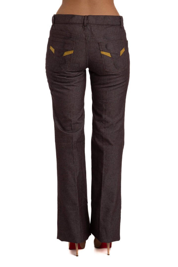 Pantalón Marc Jacobs morado, vista posterior – ClosetRehab