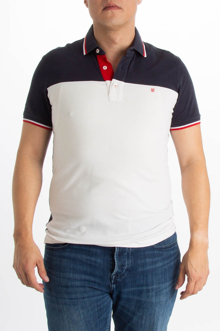 Polo Carolina Herrera blanco, vista frontal – ClosetRehab