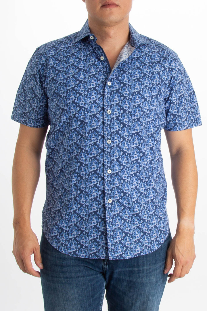 Camisa Bugatchi azul, vista frontal – ClosetRehab