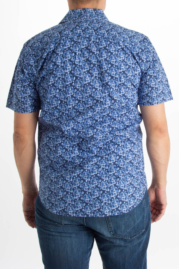 Camisa Bugatchi azul, vista lateral – ClosetRehab