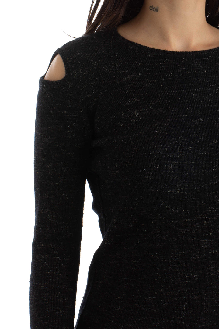 Suéter Current Elliot azul, detalle – ClosetRehab