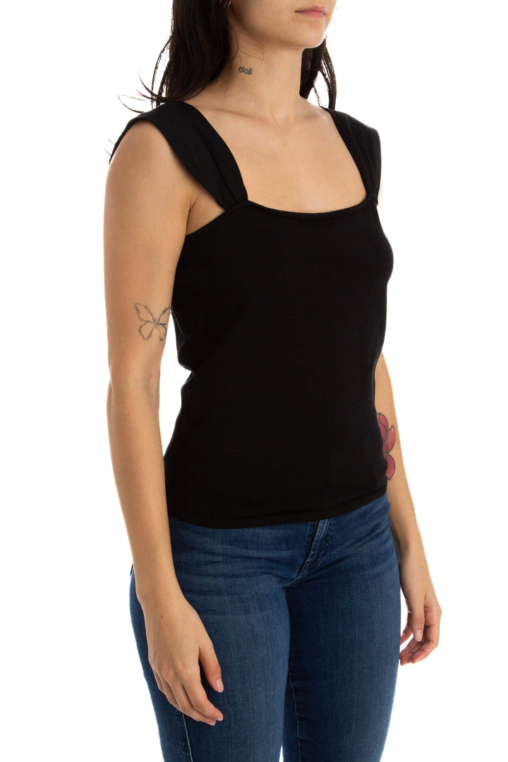 Blusa Ann Taylor negro, vista posterior – ClosetRehab