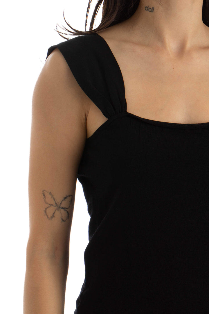Blusa Ann Taylor negro, detalle – ClosetRehab
