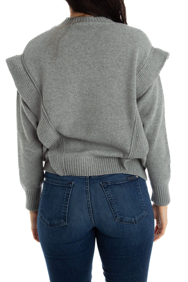 Suéter BCBG Maxazria NWT gris, vista lateral – ClosetRehab
