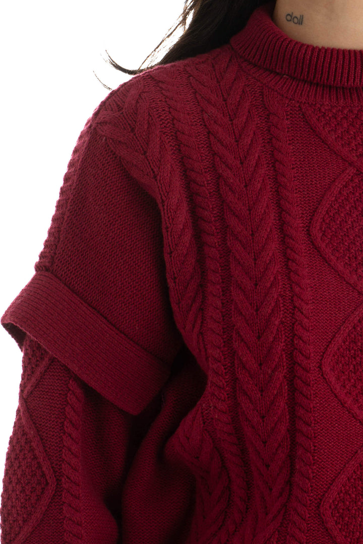 Suéter BCBG Maxazria NWT rojo, detalle – ClosetRehab
