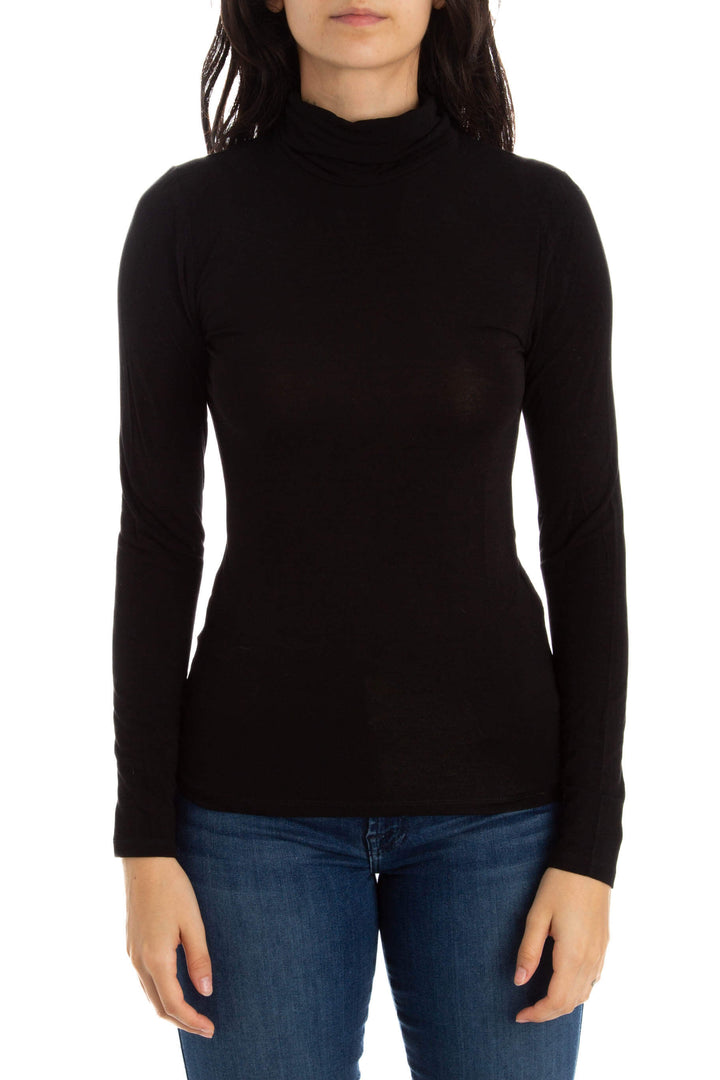 Blusa BCBG Maxazria NWT negro, vista frontal – ClosetRehab