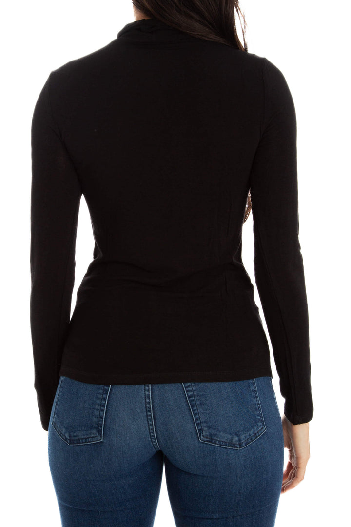 Blusa BCBG Maxazria NWT negro, vista lateral – ClosetRehab