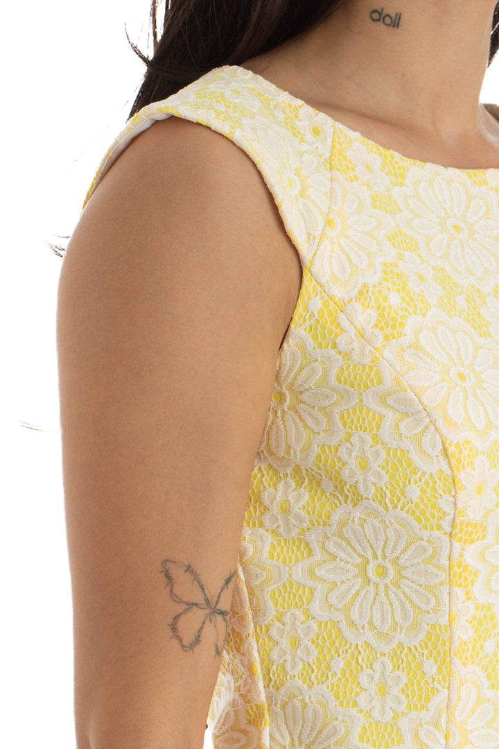 Vestido Nanette Lepore amarillo, detalle 5 – ClosetRehab