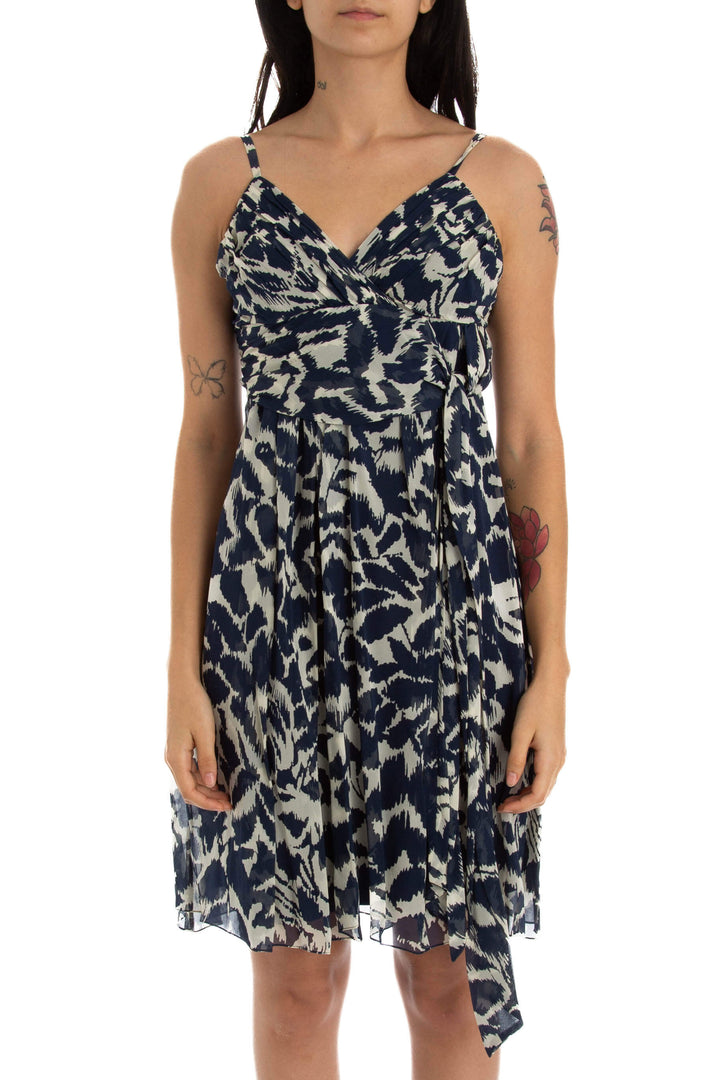 Vestido BCBG Maxazria azul, vista frontal – ClosetRehab