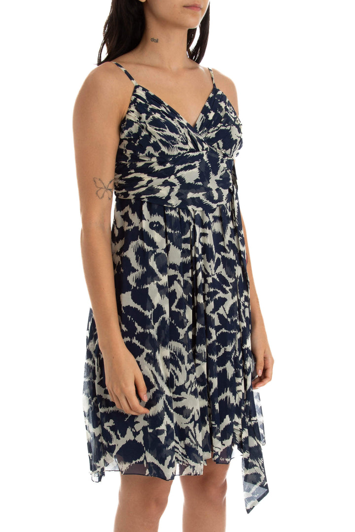Vestido BCBG Maxazria azul, vista posterior – ClosetRehab