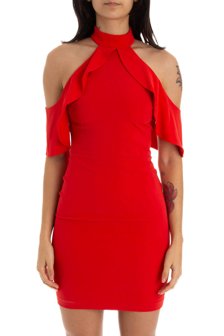 Vestido Alice + Olivia rojo, vista frontal – ClosetRehab