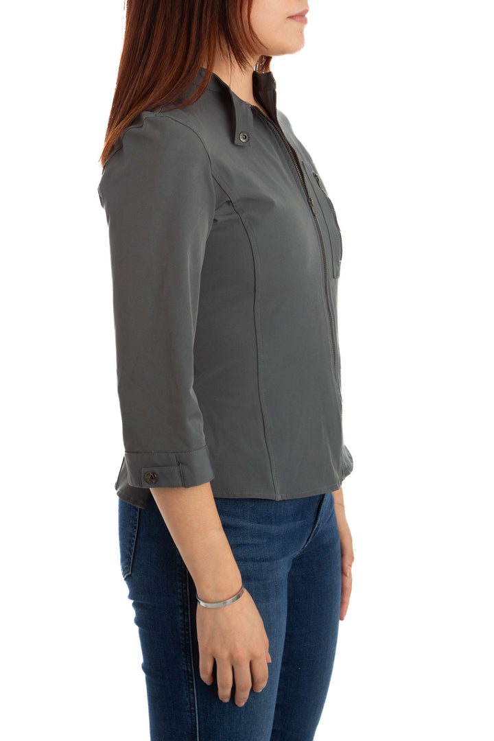 Abrigo Armani Jeans gris, vista posterior – ClosetRehab
