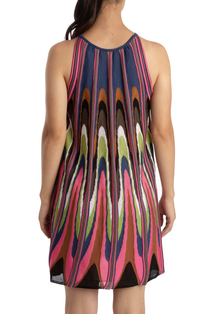 Vestido Missoni estampado y rosa, vista posterior – ClosetRehab