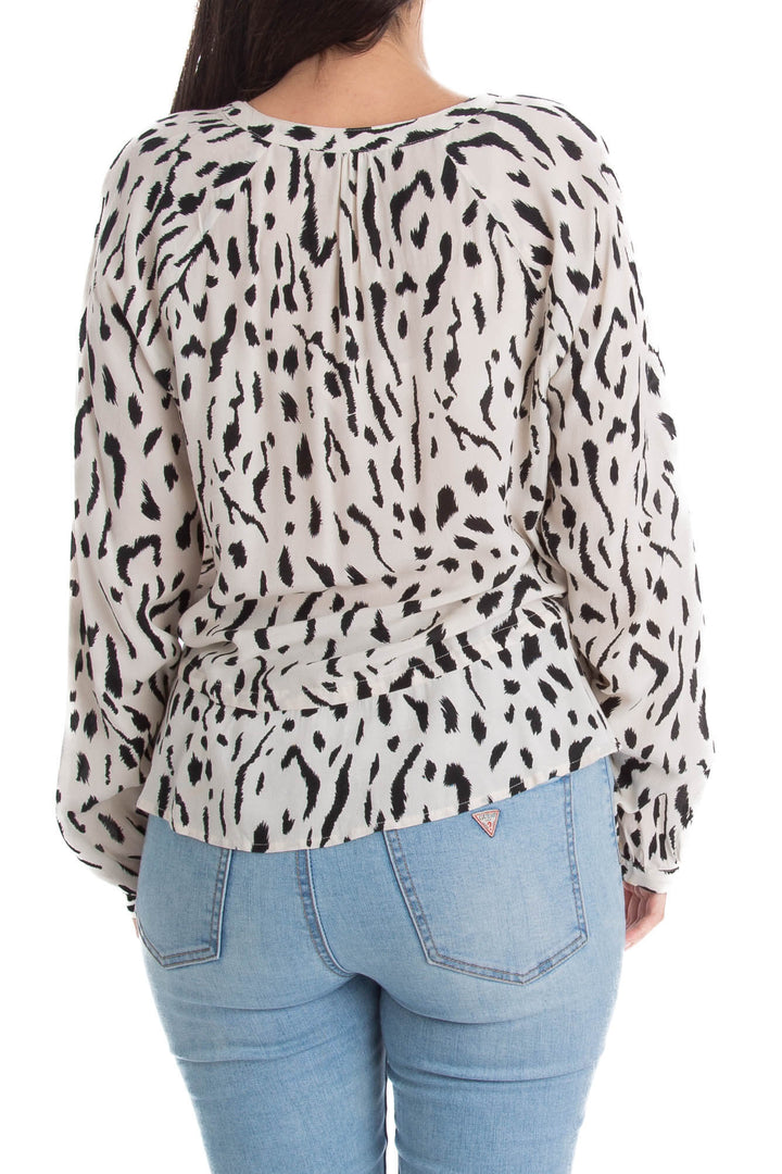 Blusa Rails blanco, vista lateral – ClosetRehab
