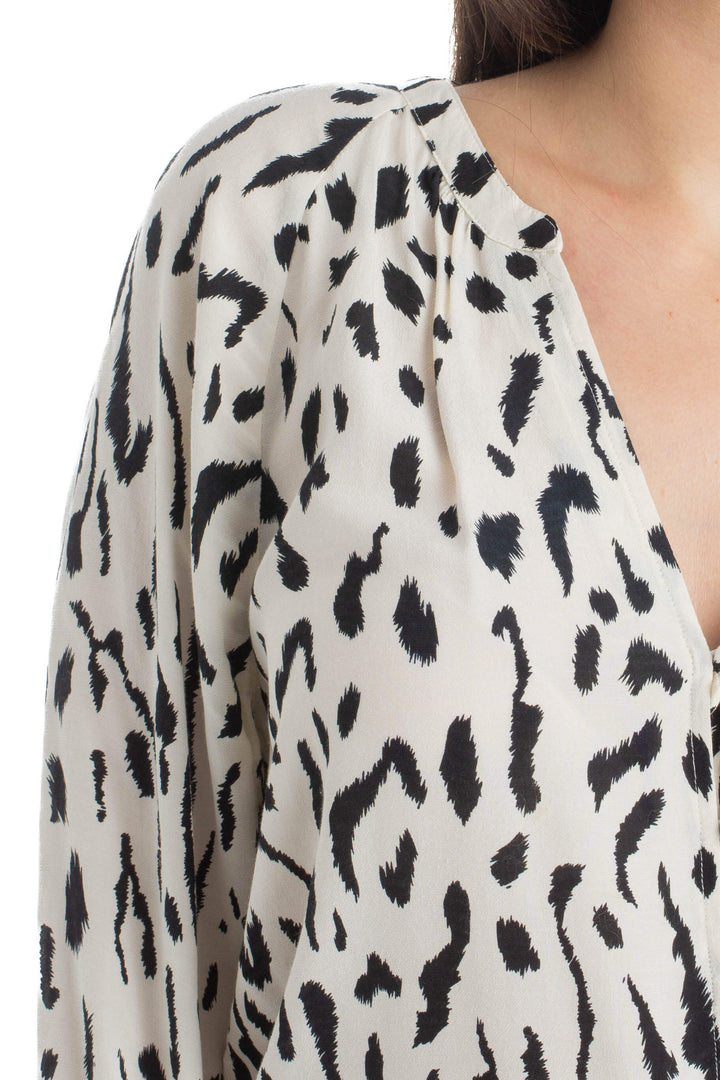Blusa Rails blanco, detalle – ClosetRehab