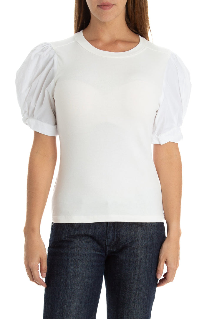 Blusa alc blanco, vista frontal – ClosetRehab