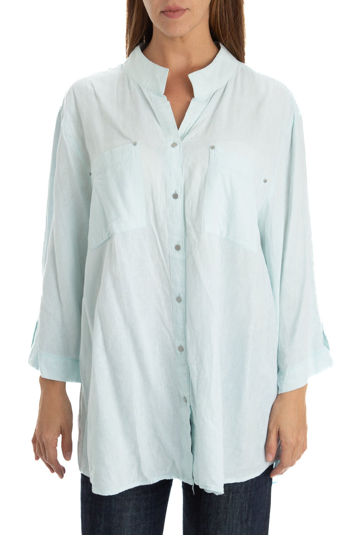 Blusa jones new york azul, vista frontal – ClosetRehab