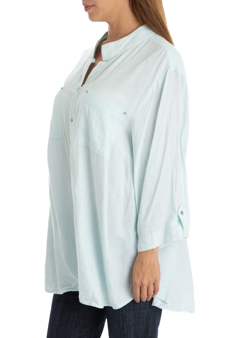 Blusa jones new york azul, vista posterior – ClosetRehab
