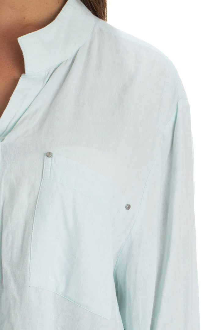 Blusa jones new york azul, detalle – ClosetRehab