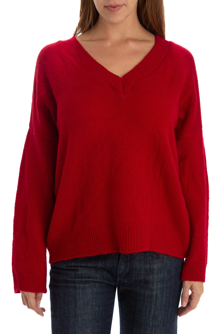 Suéter Ralquel Orozco rojo, vista frontal – ClosetRehab