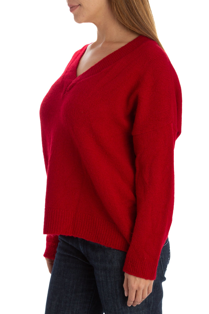 Suéter Ralquel Orozco rojo, vista posterior – ClosetRehab